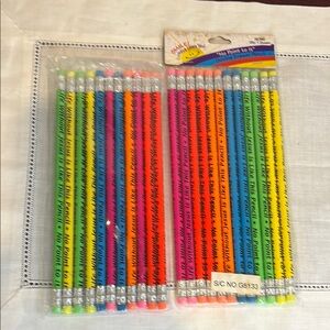 Vintage Religious Novelty Double Eraser Pencils “No Point to it”